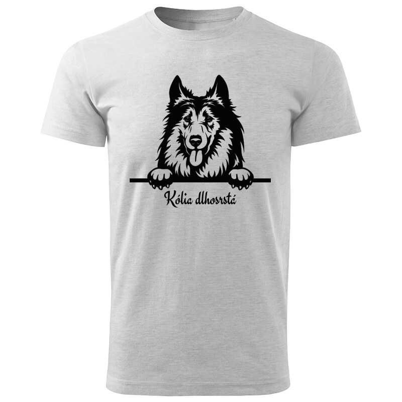 T-ričko Kólia dlhosrstá, pánske tričko s vlastným textom 21858667