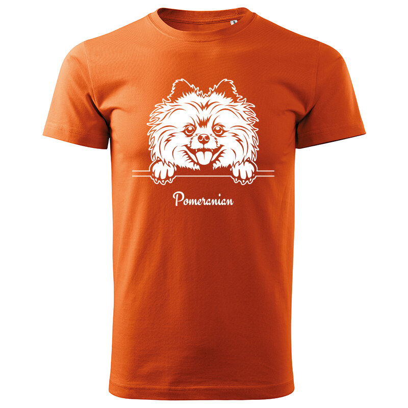 T-ričko Pomeranian, pánske tričko s vlastným textom 21858677