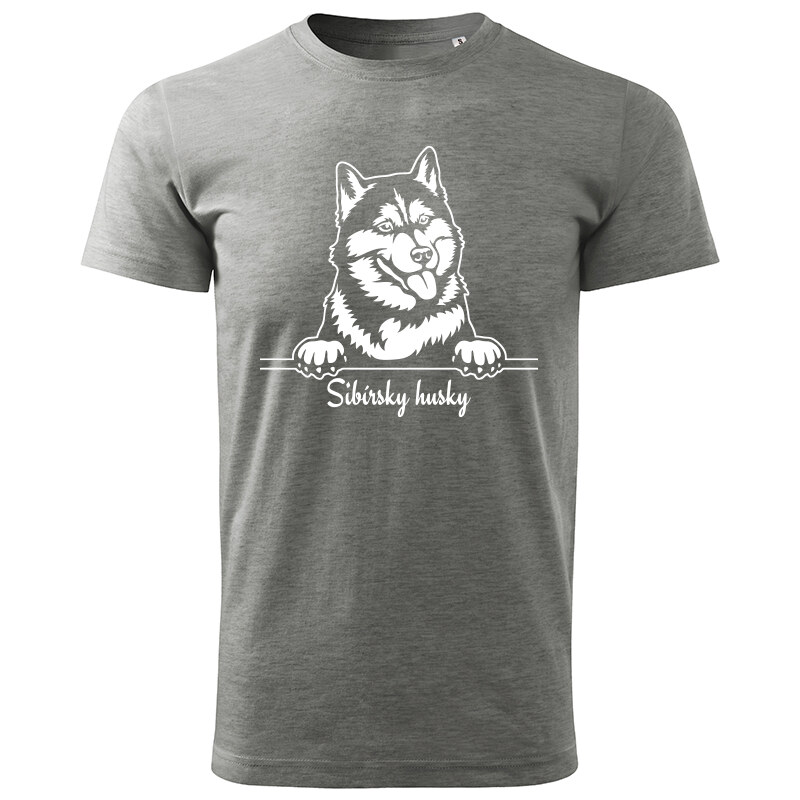 T-ričko Sibírsky husky, pánske tričko s vlastným textom 21858682