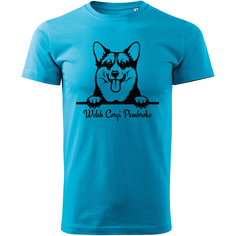 T-ričko Welsh Corgi Pembroke, pánske tričko s vlastným textom 21858687