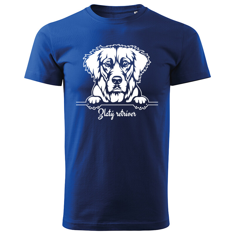 T-ričko Zlatý retríver, pánske tričko s vlastným textom 21858688