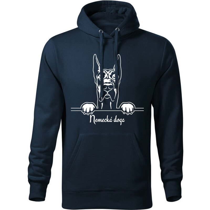 T-ričko Nemecká doga, pánska mikina s vlastným textom 21866643