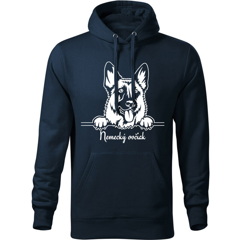 T-ričko Nemecký ovčiak, pánska mikina s vlastným textom 21866645