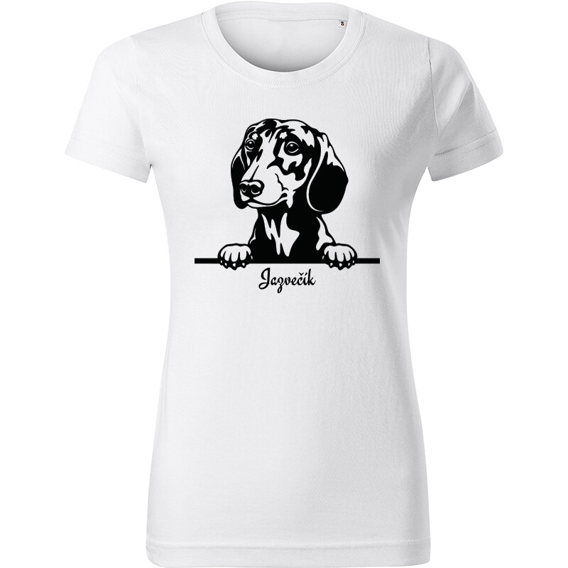 T-ričko Jazvečík, dámske tričko s vlastným textom 21881090