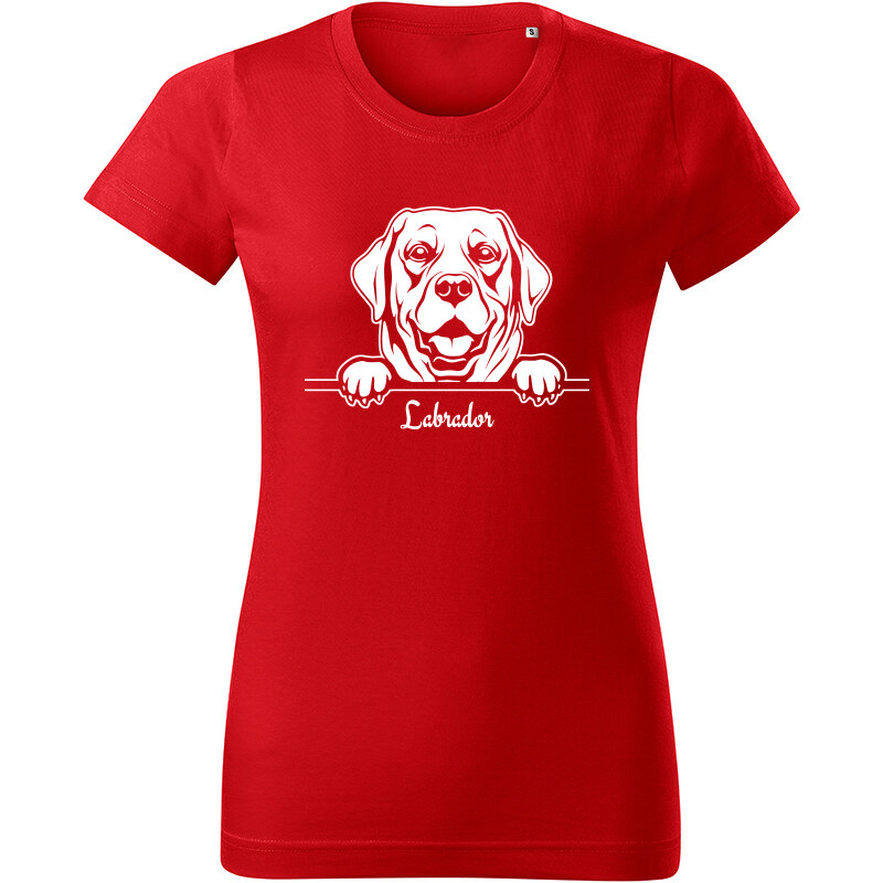 T-ričko Labrador, dámske tričko s vlastným textom 21881093