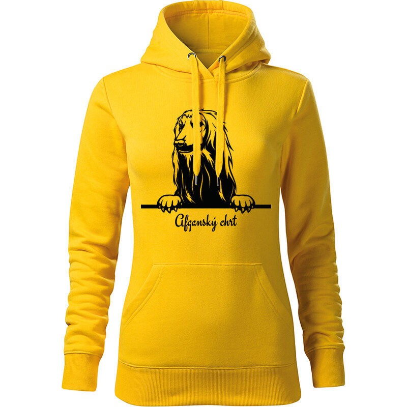T-ričko Afgánsky chrt, dámska mikina s vlastným textom 21882461