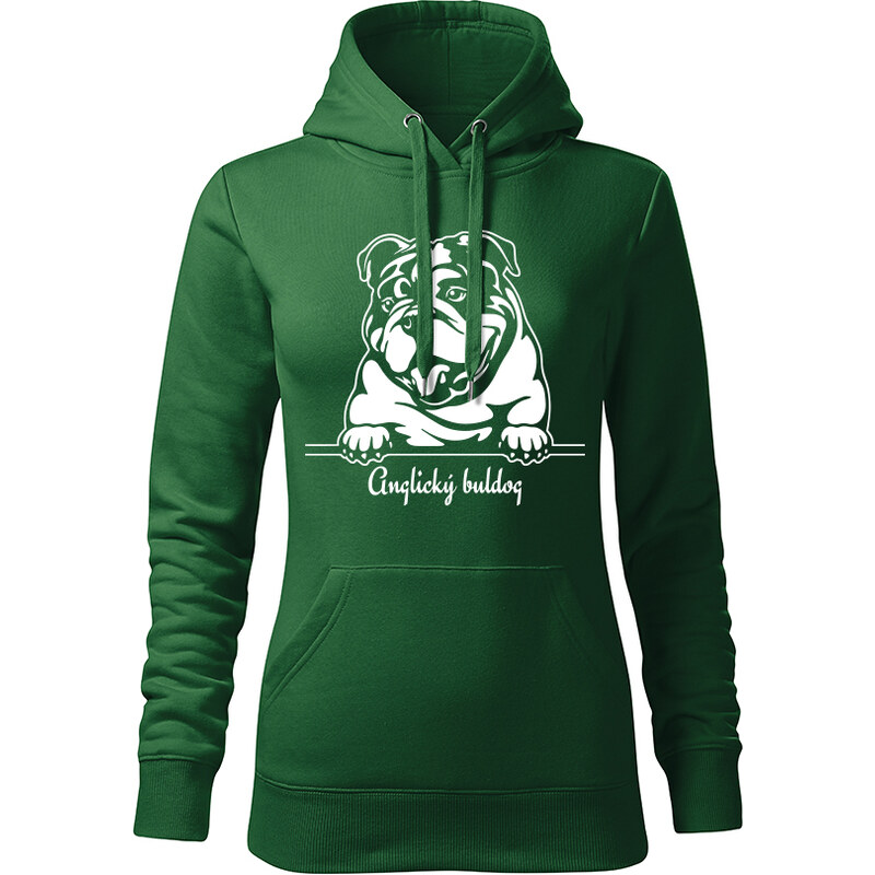 T-ričko Anglický buldog, dámska mikina s vlastným textom 21917379