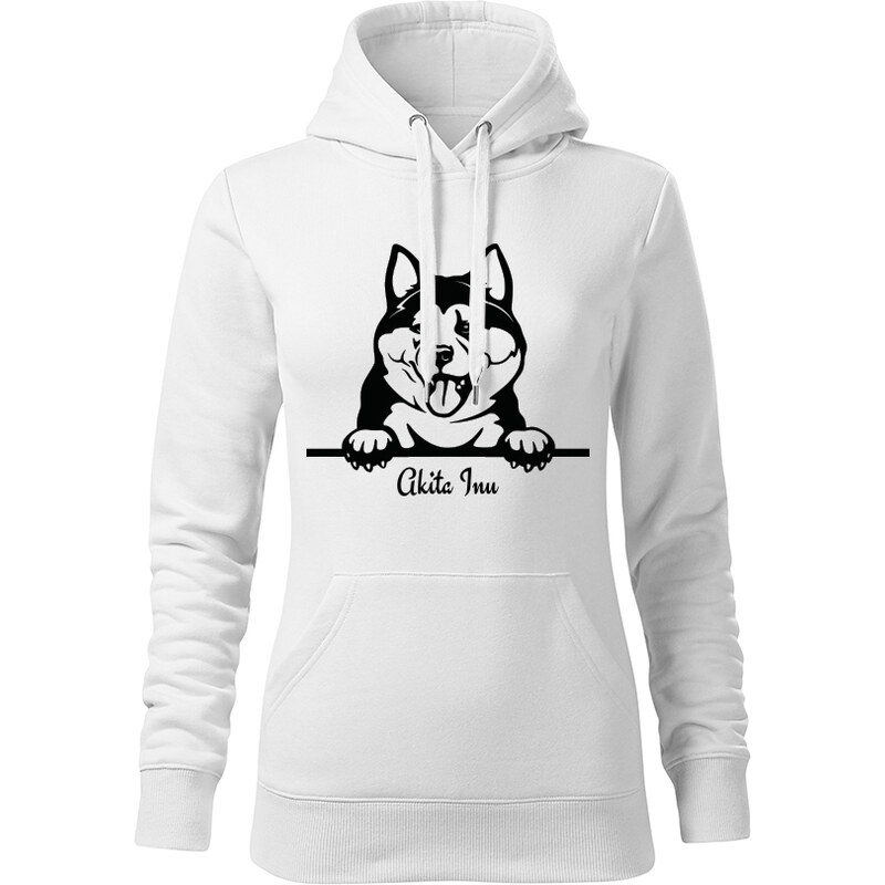 T-ričko Akita Inu, dámska mikina s vlastným textom 21917374