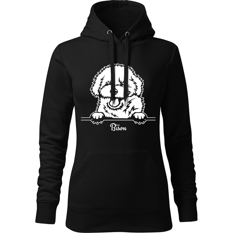 T-ričko Bišon, dámska mikina s vlastným textom 21917385