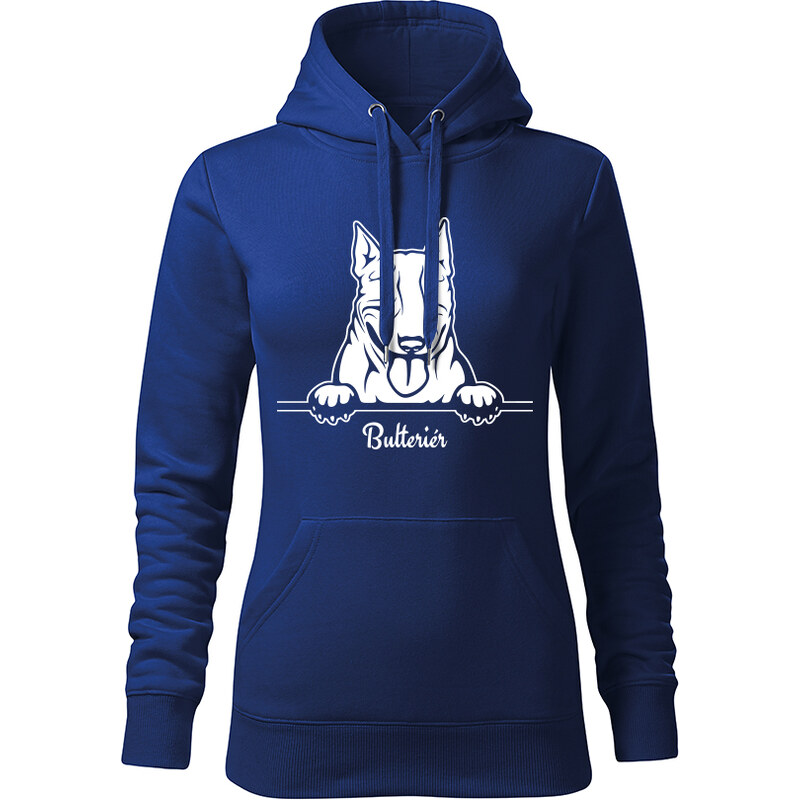 T-ričko Bulteriér, dámska mikina s vlastným textom 21917388