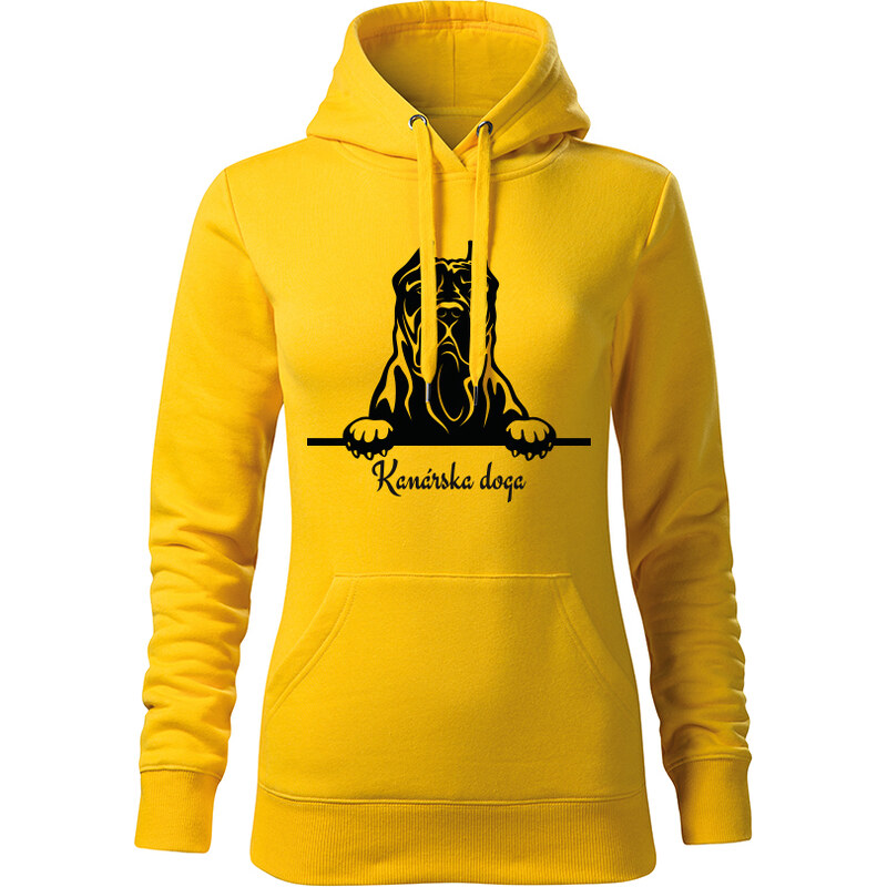 T-ričko Kanarska doga, dámska mikina s vlastným textom 21917397