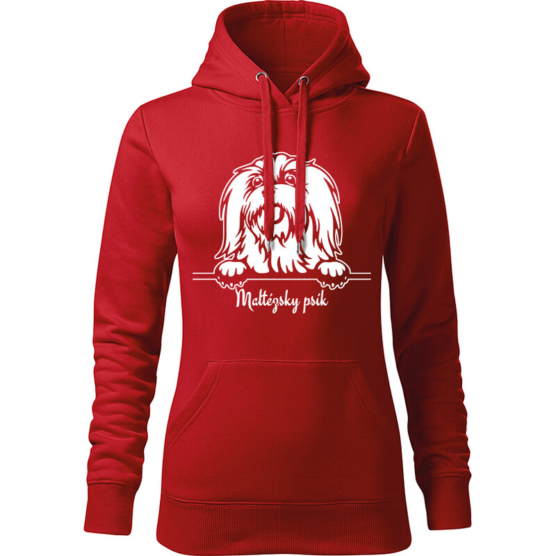 T-ričko Maltézský psík, dámska mikina s vlastným textom 21917402