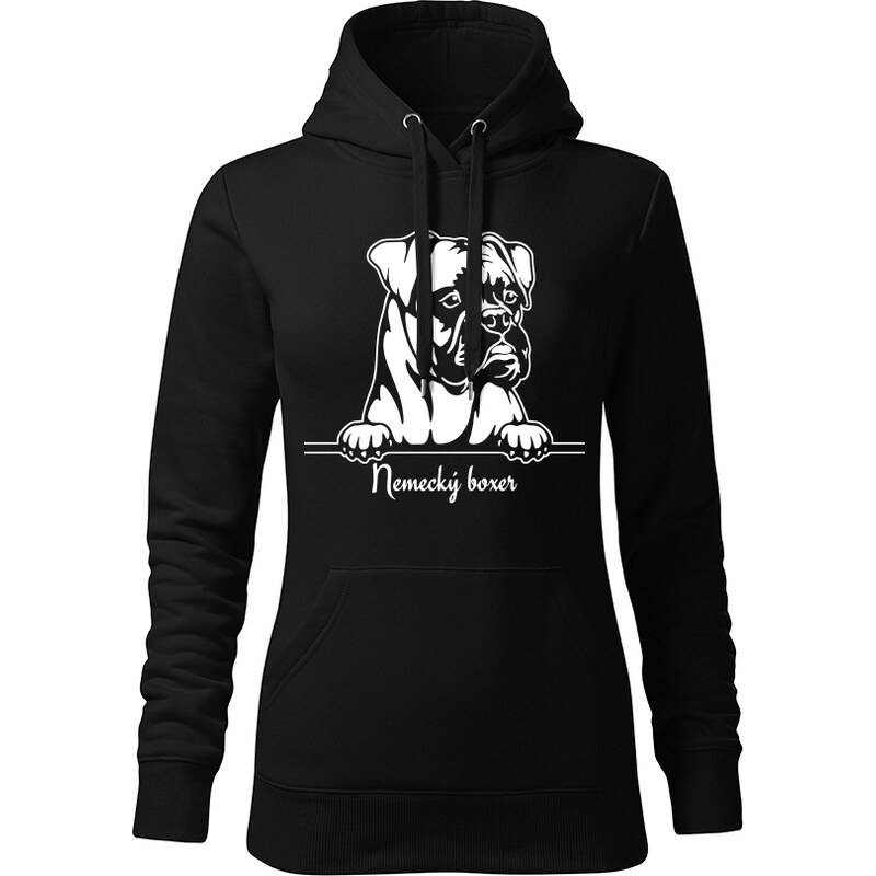 T-ričko Nemecký boxer, dámska mikina s vlastným textom 21917405