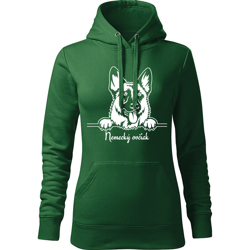 T-ričko Nemecký ovčiak, dámska mikina s vlastným textom 21917406