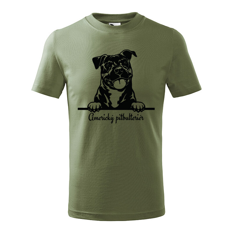T-ričko Americký pitbulteriér, detské tričko s vlastným textom 21918229