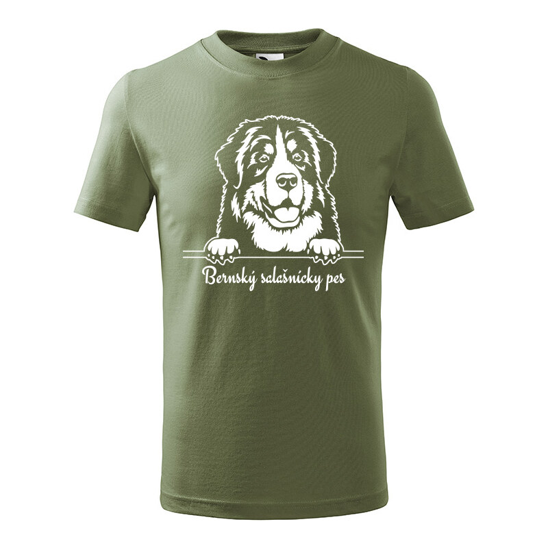 T-ričko Bernský salašnícky pes, detské tričko s vlastným textom 21918235