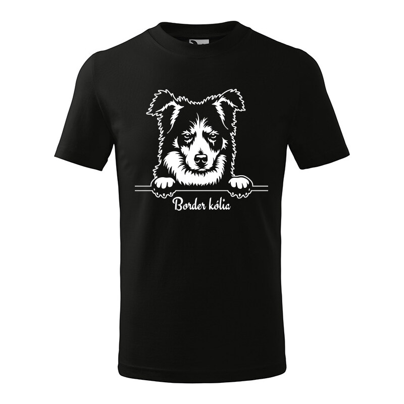 T-ričko Border kólia, detské tričko s vlastným textom 21918238