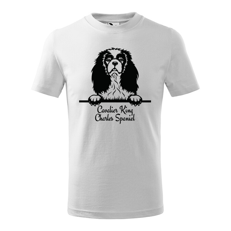 T-ričko Cavalier King Charles Spaniel, detské tričko s vlastným textom 21918242
