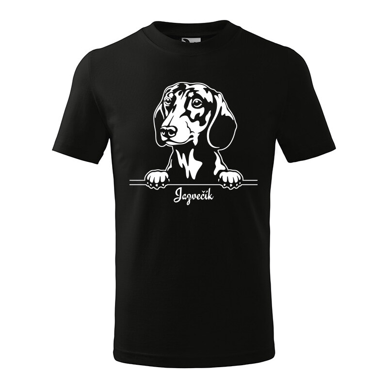 T-ričko Jazvečík, detské tričko s vlastným textom 21918248