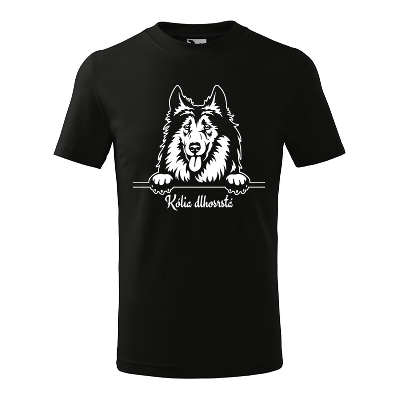 T-ričko Kólia dlhosrstá, detské tričko s vlastným textom 21918250