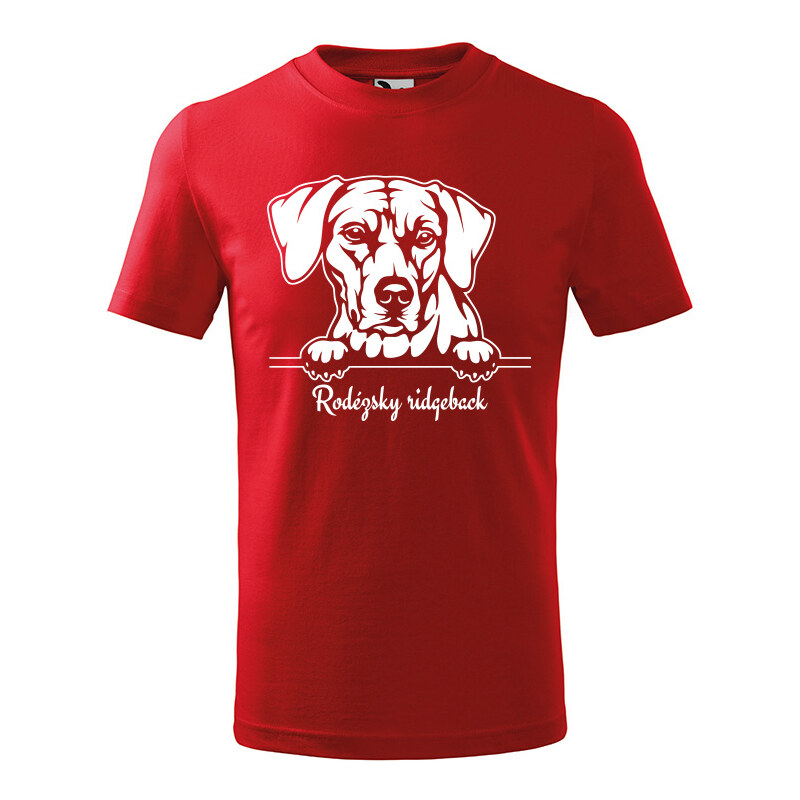 T-ričko Rodézsky ridgeback, detské tričko s vlastným textom 21918262
