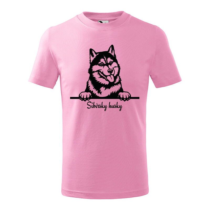 T-ričko Sibírsky husky, detské tričko s vlastným textom 21918265