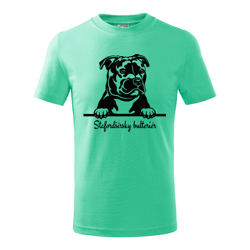 T-ričko Stafordšírsky bulteriér, detské tričko s vlastným textom 21918266