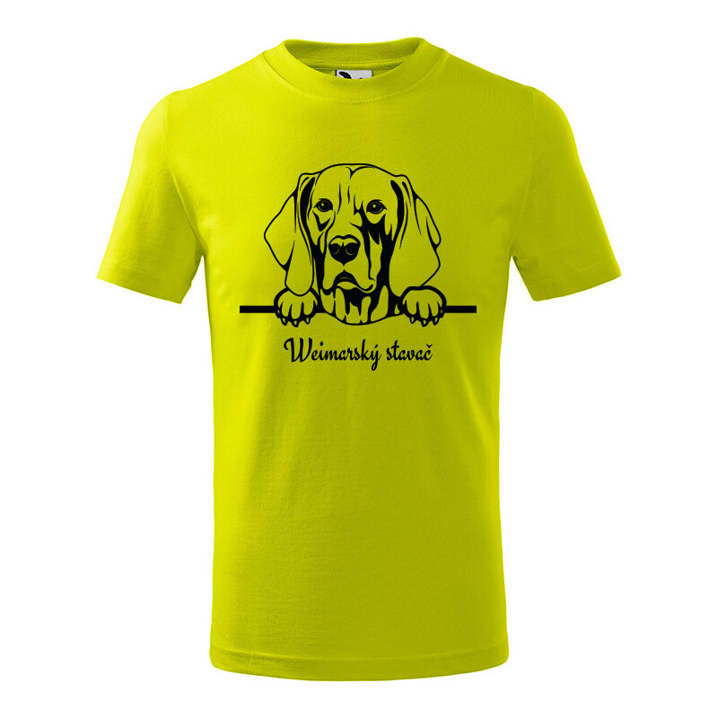 T-ričko Weimarský stavač, detské tričko s vlastným textom 21918268