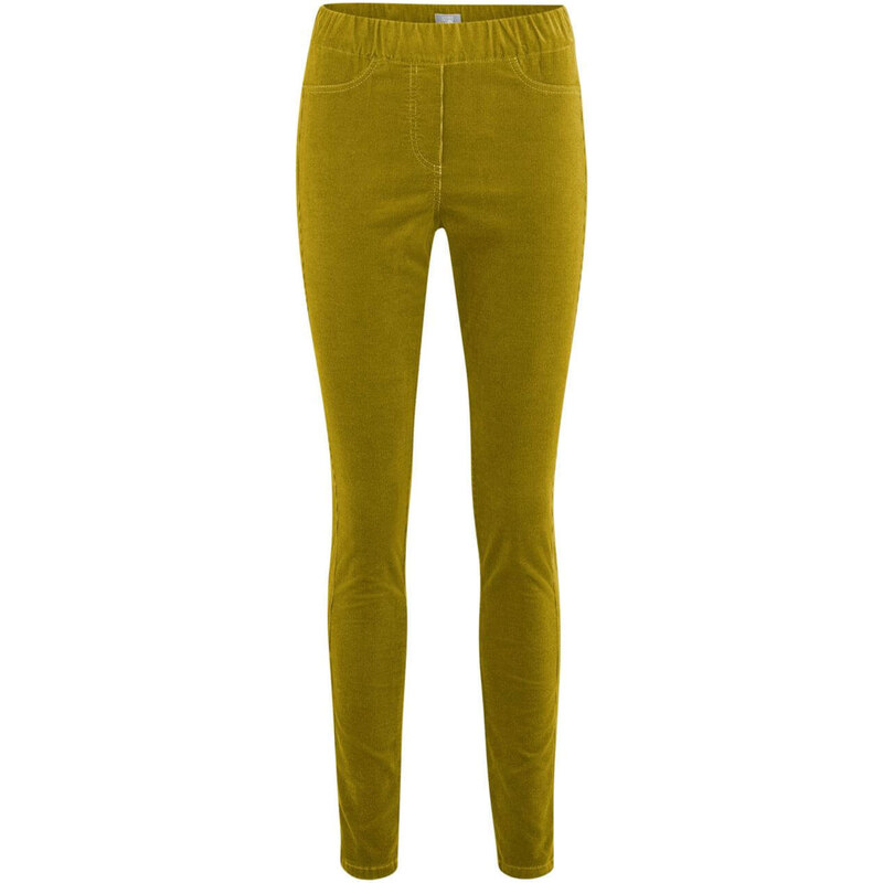 Glara Dámske biobavlnené menčestrové nohavice 32741018