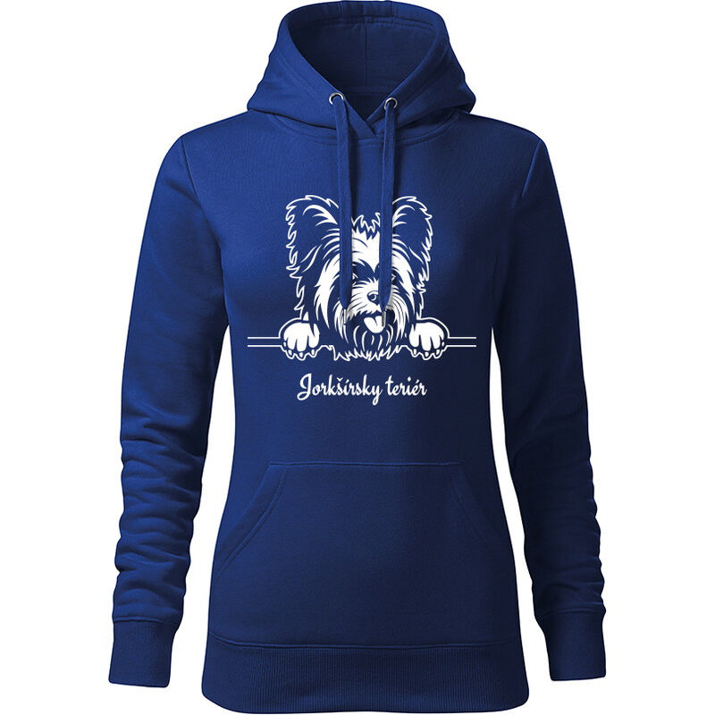 T-ričko Jorkšírsky teriér, dámska mikina s vlastným textom 21921534