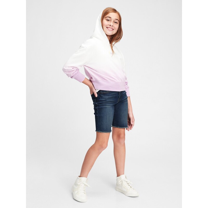 GAP Detské džínsové kraťasy high-rise bermuda shorts with stretch 56853691