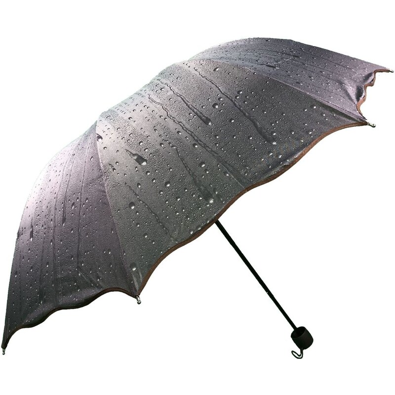Dáždnik - kvapky vody (sivá)