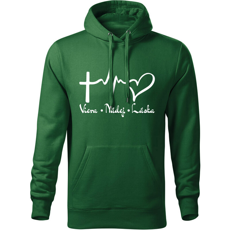 T-ričko Viera, nádej, láska pánska mikina 21940301