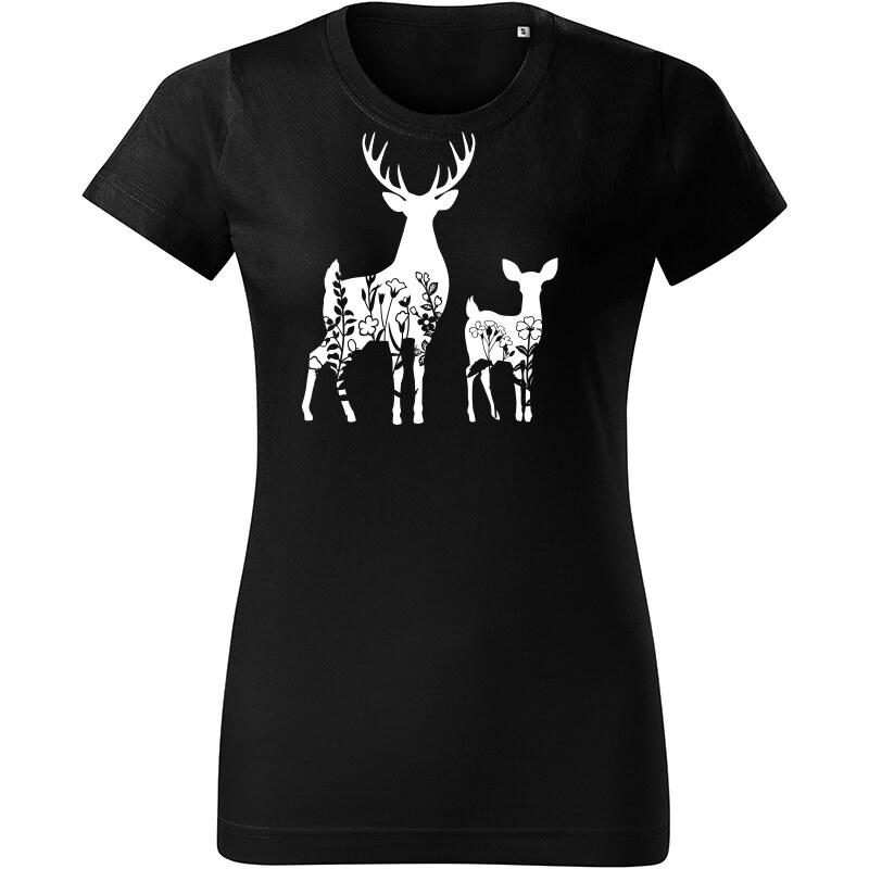 T-ričko Jeleň flor, dámske tričko 21956428