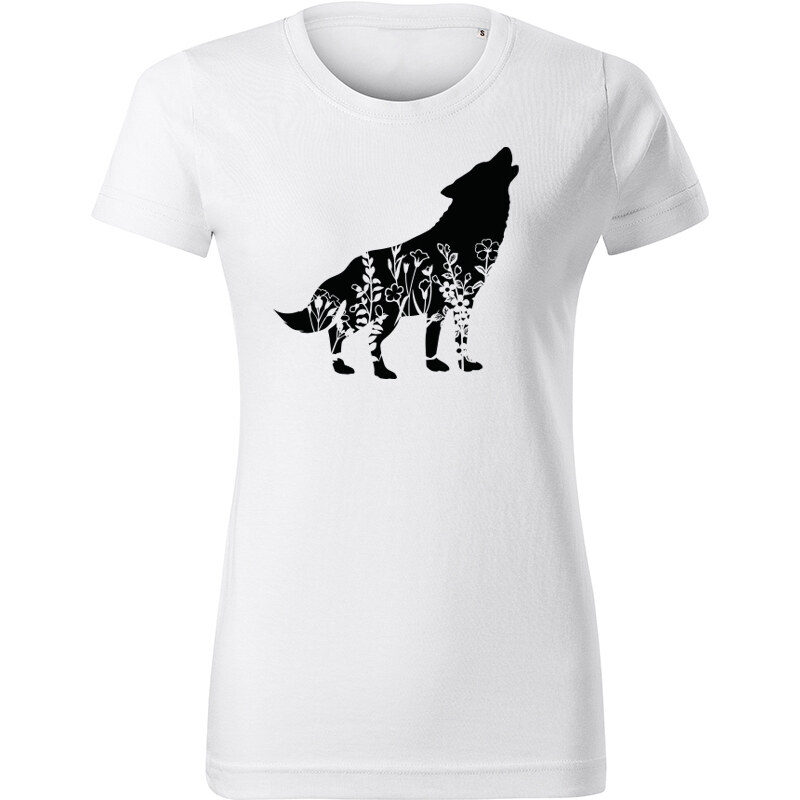 T-ričko Vlk flor, dámske tričko 21956444