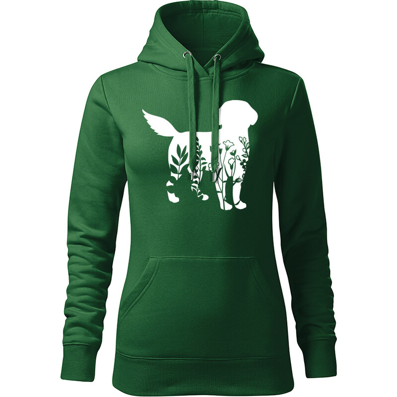 T-ričko Pes flor, dámska mikina 21963588