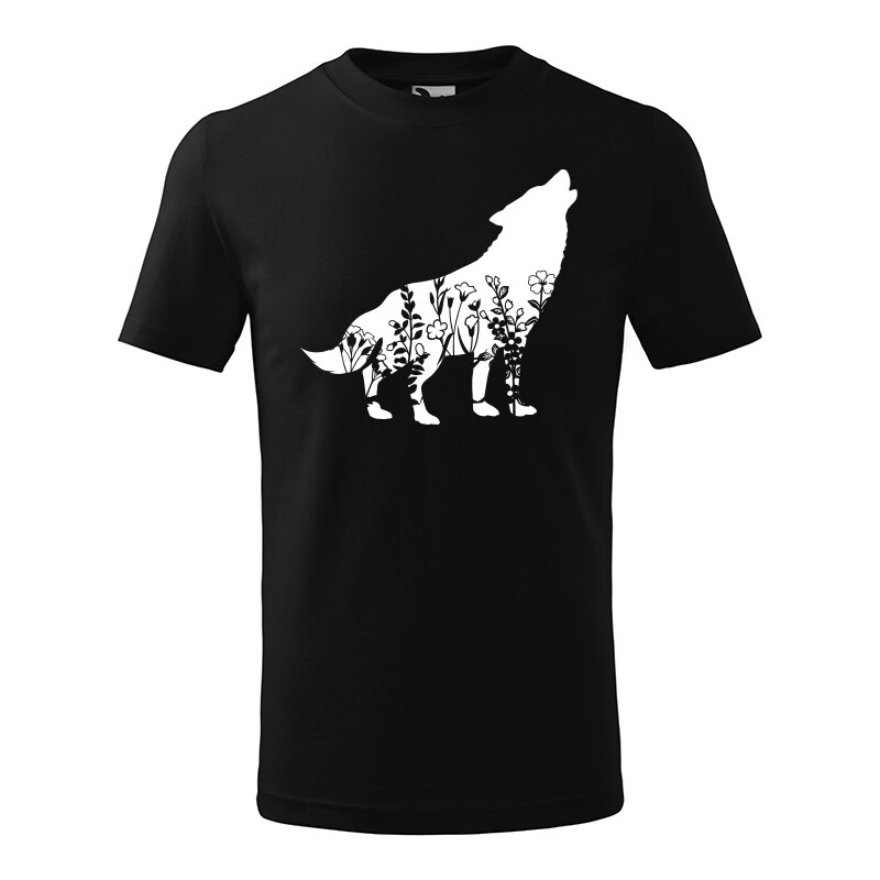 T-ričko Vlk flor detské tričko 21963615