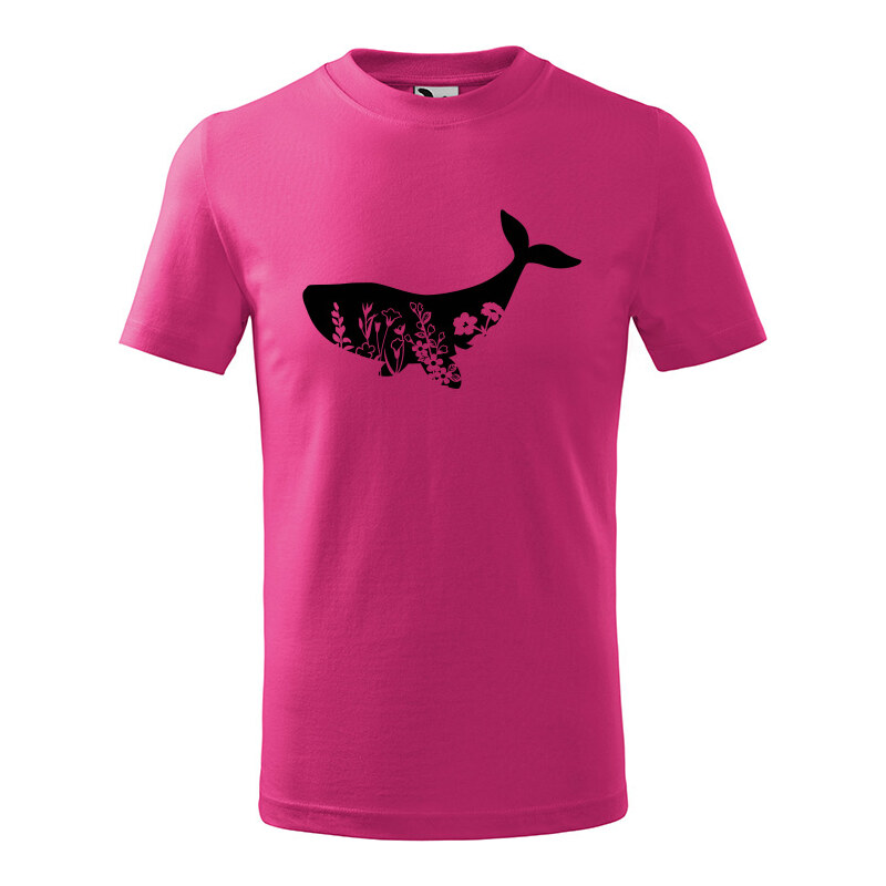 T-ričko Veľryba flor detské tričko 21963618