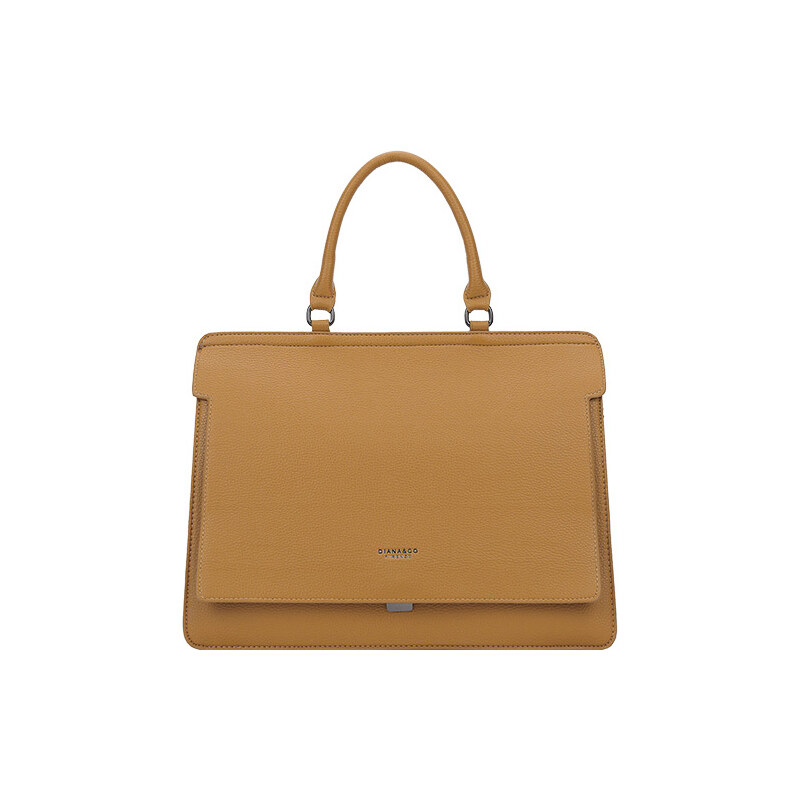 DIANA & CO Dámska aktovková taška crossbody aj do ruky horčicovo žltá 21977468