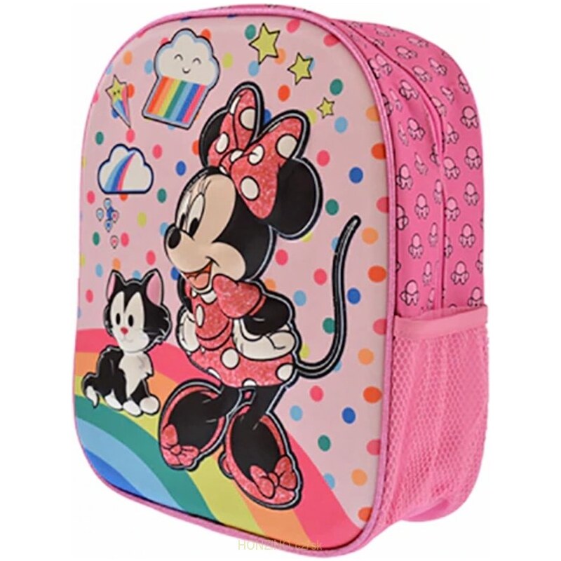 HappySchool Detský / dievčenský 3D plastický batoh Minnie Mouse - Disney - 10L