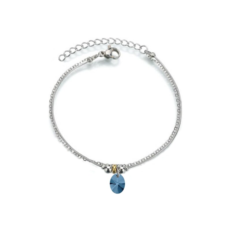 SWAROVSKI Elements Swarovski e. náramok Deep Blue Treasure, tmavá 16713158