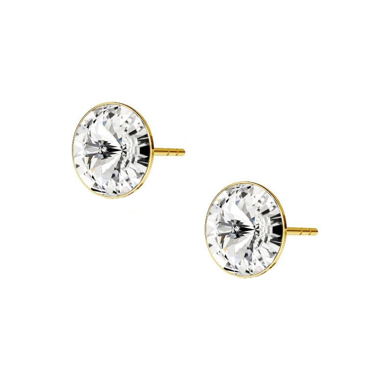 SWAROVSKI Elements Swarovski e. zlaté náušnice Rivoli M z chirurgickej 63213595
