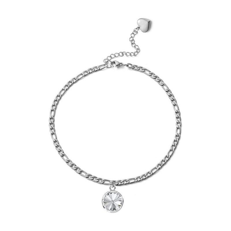 SWAROVSKI Elements Swarovski e. náramok na nohu z chirurgickej ocele 18253724
