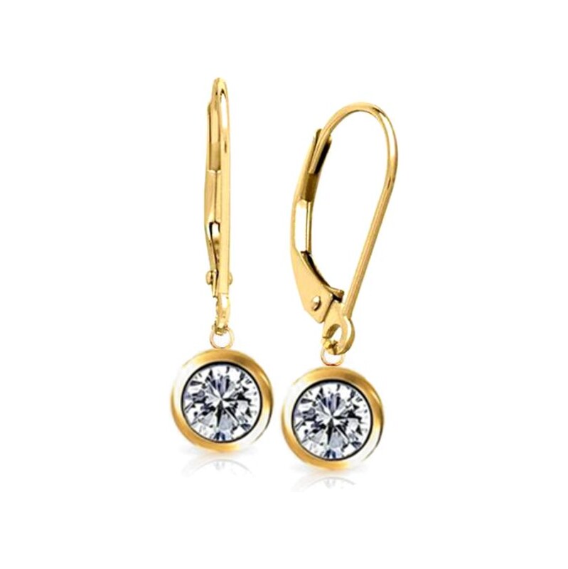 SWAROVSKI Elements Swarovski e. dámske zlaté náušnice Sweet Lemonade 18696779