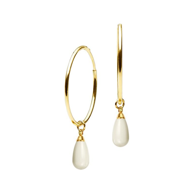 SWAROVSKI Elements Swarovski e. náušnice kruhy s perlami Martinique 18807465