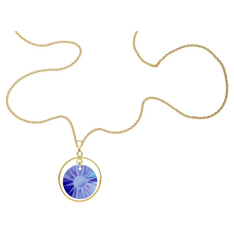 SWAROVSKI Elements Swarovski e. dlhý, zlatý náhrdelník Helios sen5788 18044972