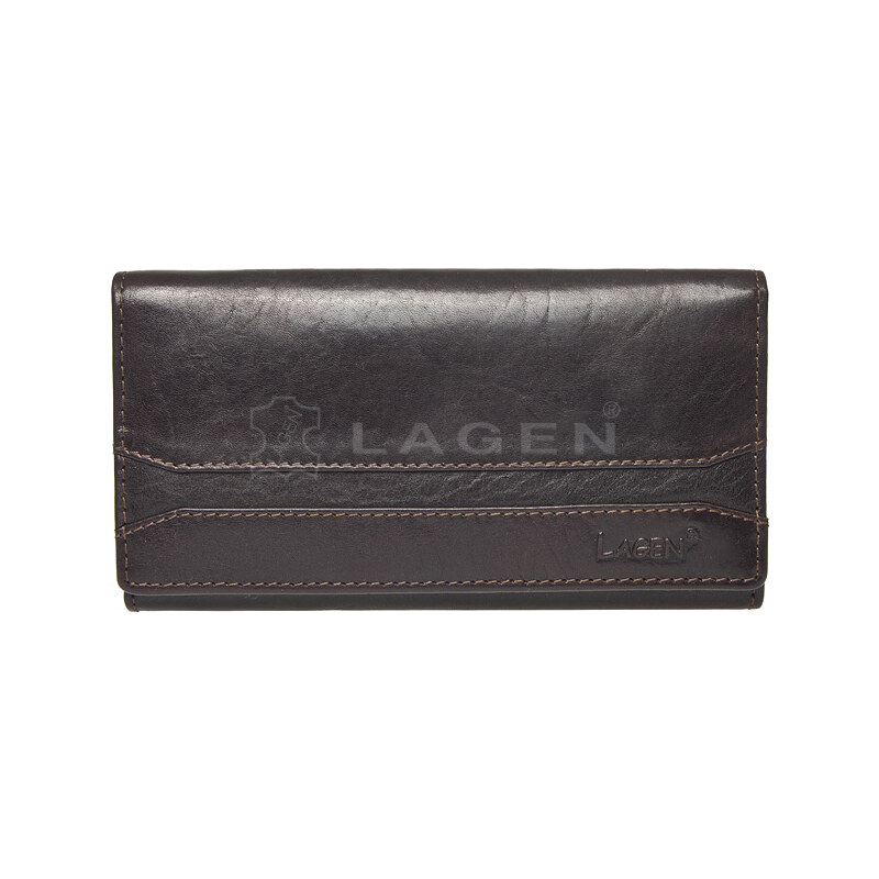 Dámska kožená peňaženka Lagen W-2025/T Black 19725277