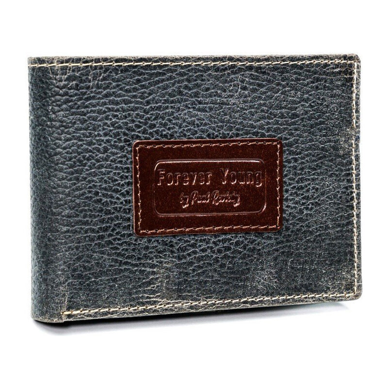 Kožená šedá pánska peňaženka v krabičke RFID Forever Young 22002439