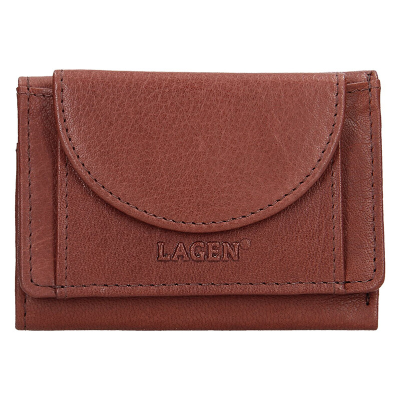Lagen Dámska kožená peňaženka W-22030 (malá peňaženka) hnedá 5868470