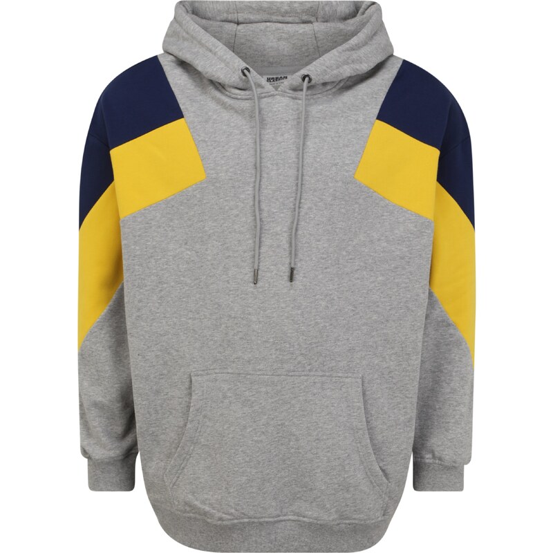 Urban Classics Mikina tmavomodrá / žltá / sivá 60133841